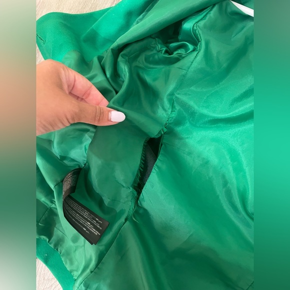 MNG Mango Green Single Button Women's Blazer Size 4 - Picture 14 of 16